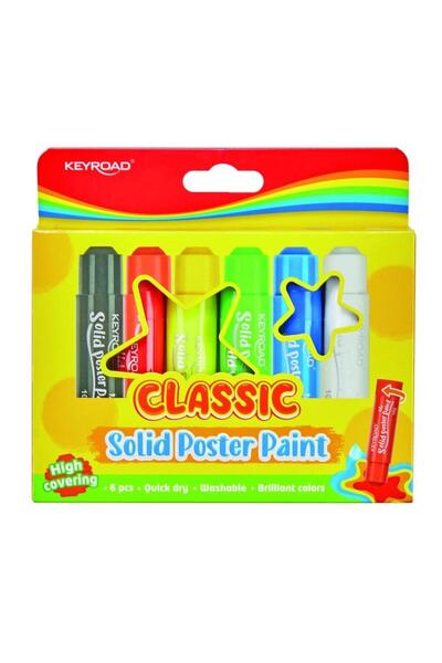 OEM Poster Keyroad Vopsele sub formă de stick 6x10 g, cu uscare rapidă, conve...