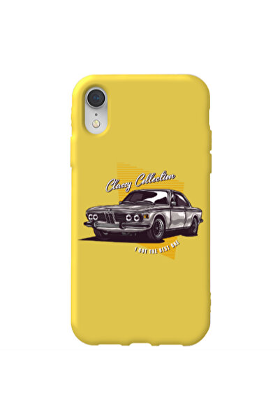 Other Apple iPhone Xr Classy Collection Yellow Colored Silicone TPU Θήκη