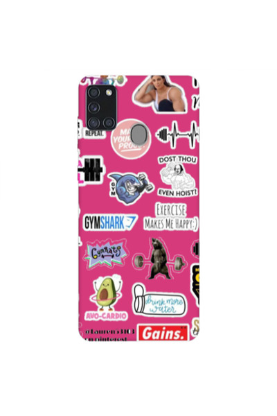 Other Samsung A21S Mixed up 2 Fuchsia Colored Silicone TPU Θήκη