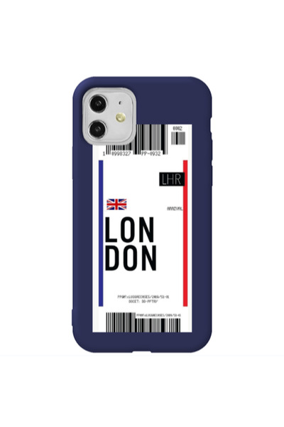 Other Apple iPhone 11 London Arrival Dark blue Colored Silicone TPU Θήκη