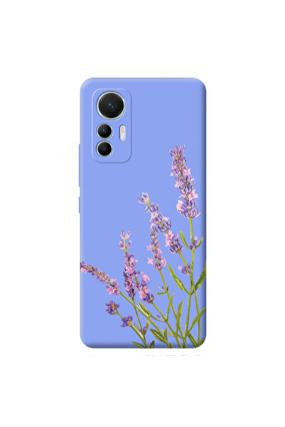 Other Xiaomi Mi 12 Lite Flowers 8 Light Purple Colored Silicone TPU Θήκη