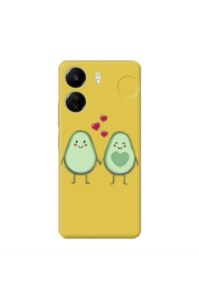 Other Xiaomi Redmi 13C Avocados Yellow Colored Silicone TPU Θήκη