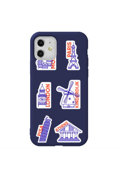 Other Apple iPhone 11 Pisa Athens Dark blue Colored Silicone TPU Θήκη