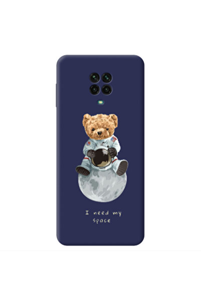 Other Xiaomi Redmi Note 9 Pro Bear in space Dark blue Colored Silicone TPU Θήκη