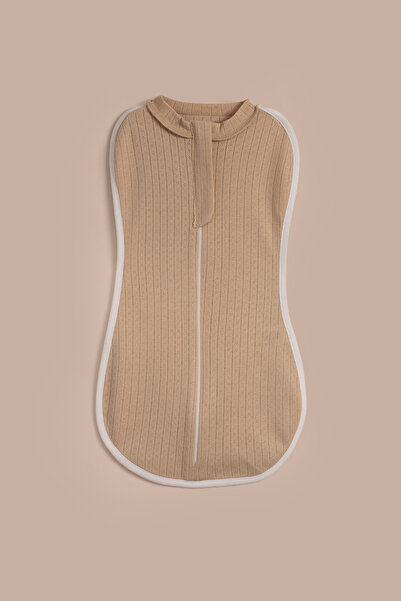 VAUVA 100% Cotton Breathable Baby Swaddle Sleeping Bag with Zipper