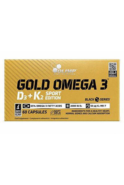 OLIMP SPORT NUTRITION OLIMP GOLD OMEGA 3 D3+K2 SPORT EDITION 60 CAPS