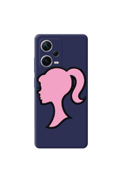 Other Xiaomi Poco X5 Line girl Dark blue Colored Silicone TPU Θήκη
