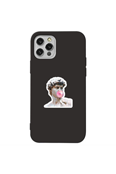 Other Apple iPhone 12 Pro Bubble Black Colored Silicone TPU Θήκη