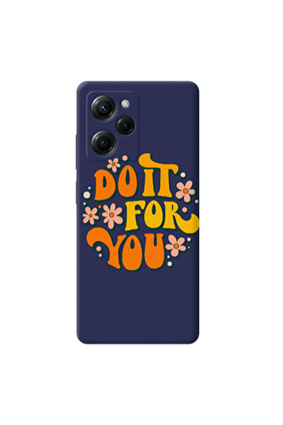Other Xiaomi Poco X5 Pro Do it For You Dark blue Colored Silicone TPU Θήκη