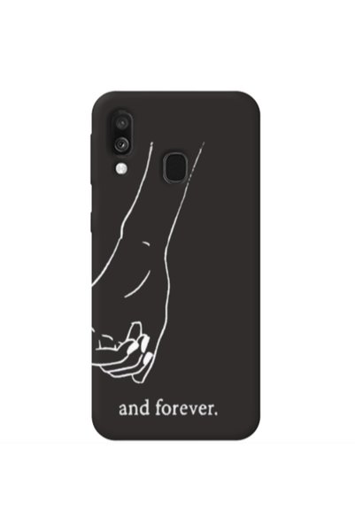 Other Samsung A40 And forewer Black Colored Silicone TPU Θήκη