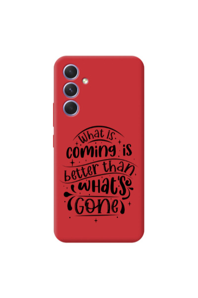 Other Samsung A56 What is coming Red Colored Silicone TPU Θήκη