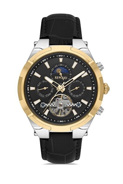 Reward Rd33013M Leather Cord Automatic Men Wrist Watch