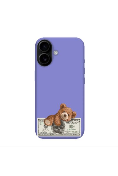 Other Apple Iphone 16 plus Money Style Purple Colored Silicone TPU Θήκη