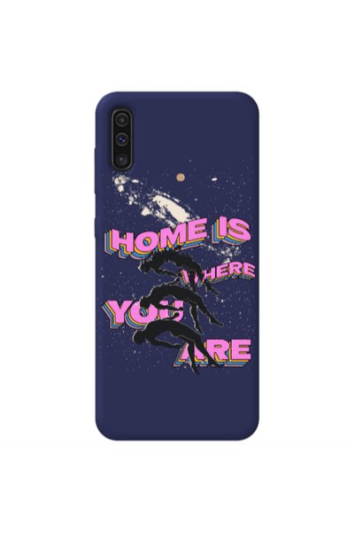 Other Samsung A70 Home Is Where Dark blue Colored Silicone TPU Θήκη