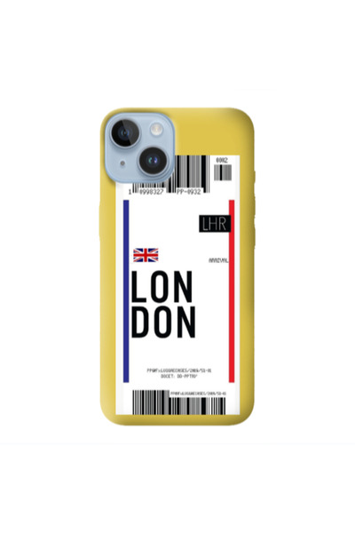 Other Apple iPhone 14 Plus London Arrival Yellow Colored Silicone TPU Θήκη