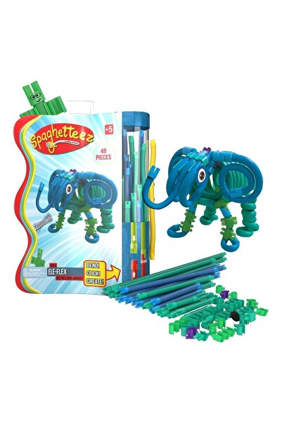 Spaghetteez Set de constructie elefant multicolor 48 piese