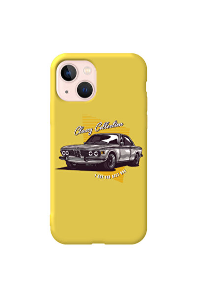Other Apple iPhone 13 Classy Collection Yellow Colored Silicone TPU Θήκη