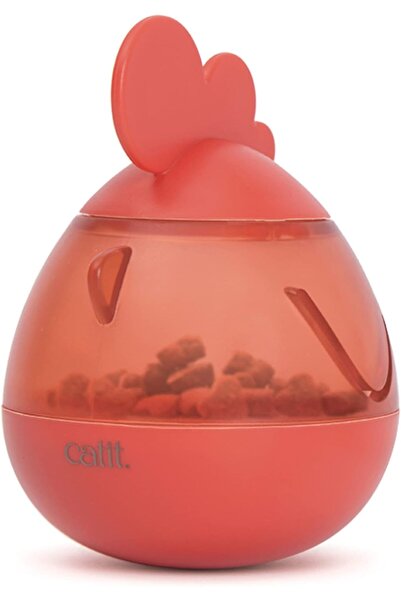 Catit PIXI Treat Dispenser, Interactive Treat Dispensing Cat Toy, Rooster