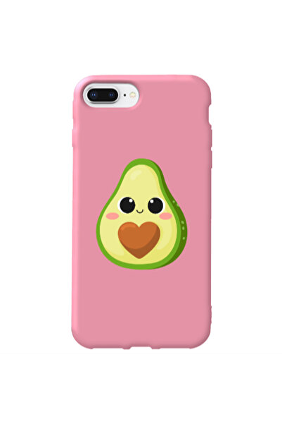 Other Apple iPhone 7 Plus Baby avocado Pink Colored Silicone TPU Θήκη