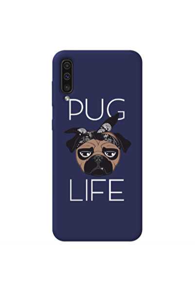 Other Samsung A70 Pug Life Dark blue Colored Silicone TPU Θήκη