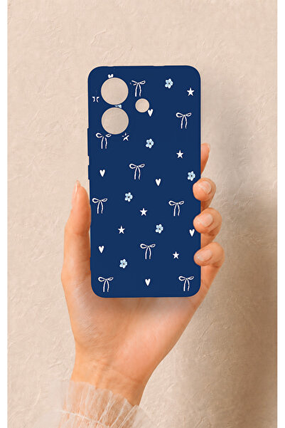 Vip Case Vivo V60 Lite Uyumlu Mini Fiyonk Desenli Silikon Kılıf
