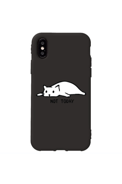 Other Apple iPhone Xs Max Not Today Black Colored Silicone TPU Θήκη