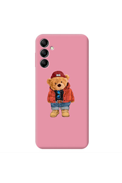 Other Samsung A24 Bear in a hat Pink Colored Silicone TPU Θήκη