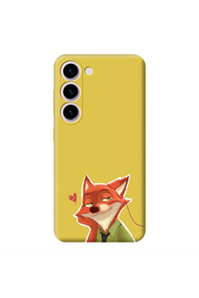Other Samsung S23 Plus Valentines 15 Yellow Colored Silicone TPU Θήκη