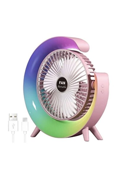 MASHASHOP Mini ventilator portabil, multifuncțional, 180 ° 3 viteze de ventil...