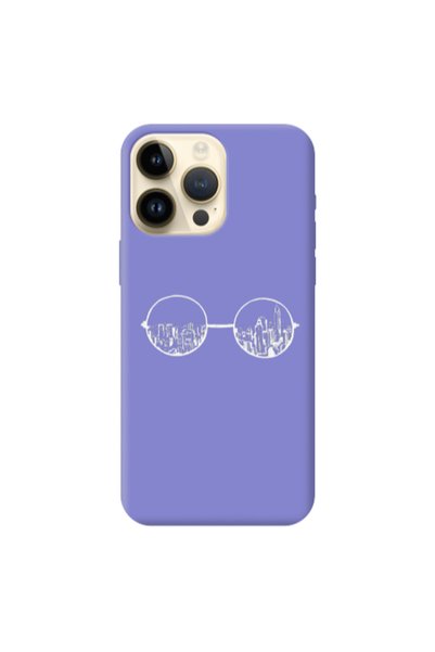 Other Apple iPhone 13 Pro Max Sunglasses Purple Colored Silicone TPU Θήκη