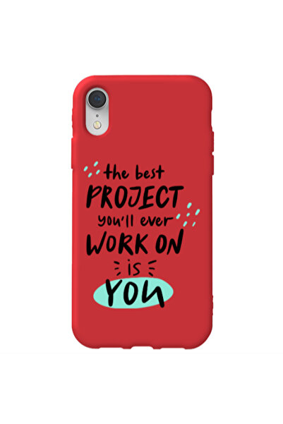 Other Apple iPhone Xr The Best Project Red Colored Silicone TPU Θήκη