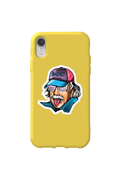 Other Apple iPhone Xr Einstein Yellow Colored Silicone TPU Θήκη