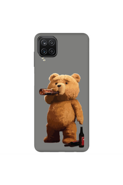 Other Samsung A12 Beer Time Grey Colored Silicone TPU Θήκη