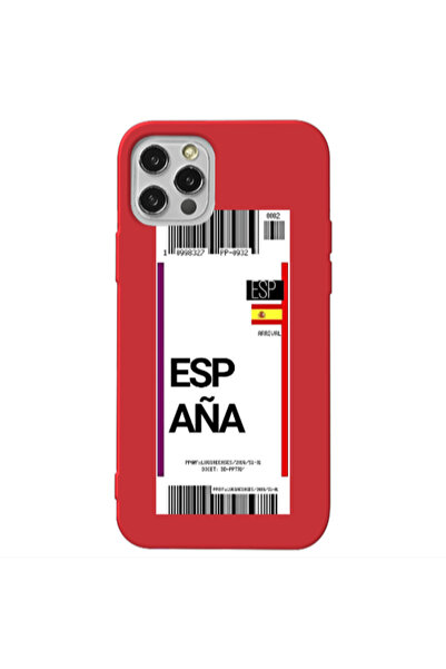 Other Apple iPhone 13 Pro Espana Arrival Red Colored Silicone TPU Θήκη