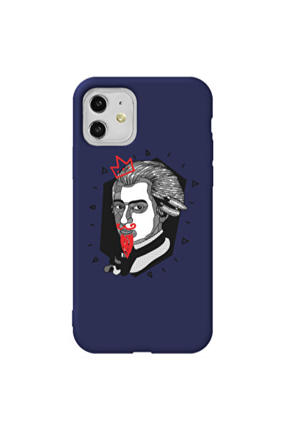 Other Apple iPhone 11 Bearded Dark blue Colored Silicone TPU Θήκη