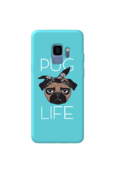 Other Samsung S9 Plus Pug Life Turquoise Colored Silicone TPU Θήκη