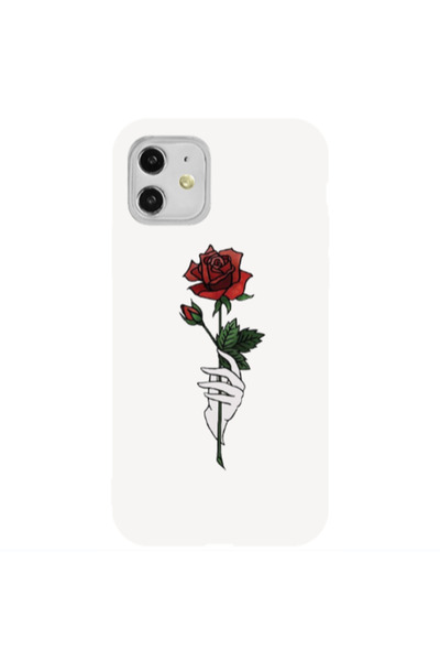 Other Apple iPhone 11 Rose in hand Black Colored Silicone TPU Θήκη