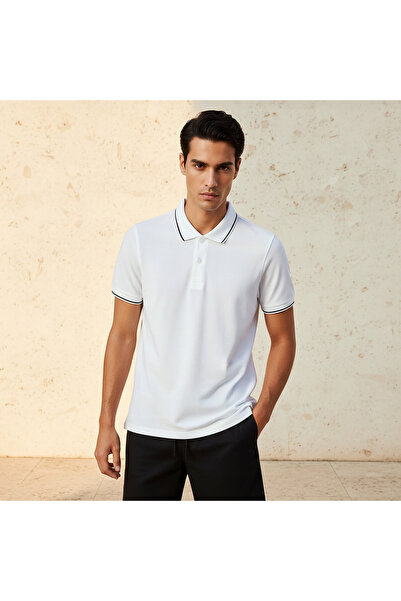 FAV Men Short Sleeves Tipping Detail Polo T-shirt