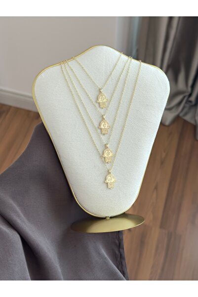 kems jewels C Harfi Fatma Ana Model Özel Tasarım Çelik Kolye