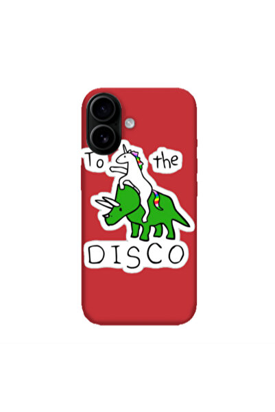 Other Apple Iphone 16 plus To the disco Red Colored Silicone TPU Θήκη