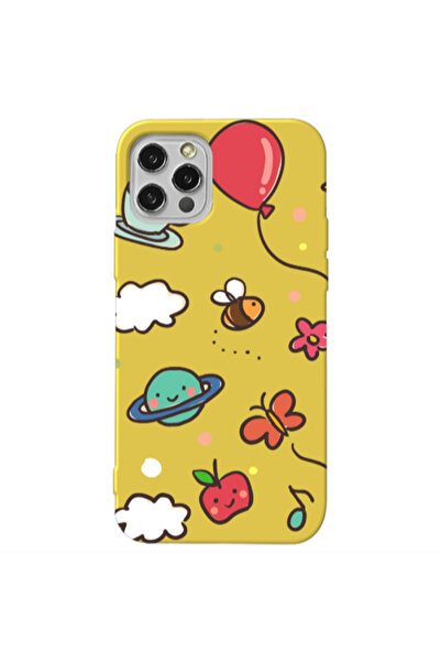 Other Apple iPhone 12 Pro Max cute little ones Yellow Colored Silicone TPU Θήκη