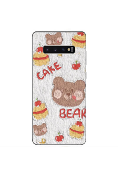 Other Samsung S10 Plus Cake Bear Transparent Silicone TPU Θήκη