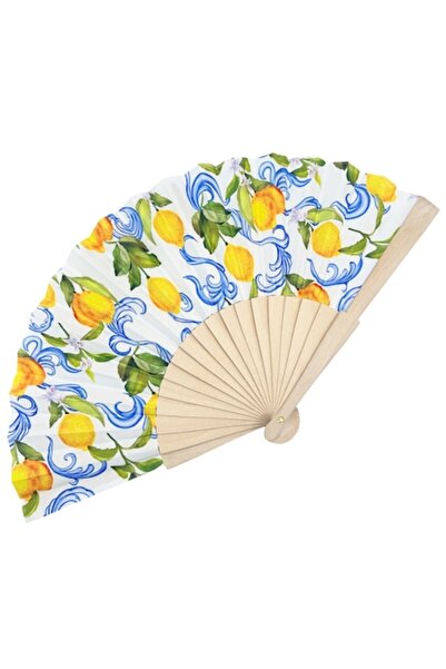 PRAVALIA CU SURPRIZE Evantai elegant cu lămâi LIMONE DI CAPRI, Galben/Multico...