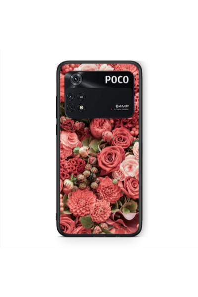 Other Xiaomi Poco M4 Pro 4G Rose festival Black Glossy Θήκη