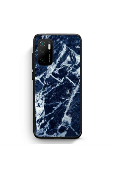 Other Xiaomi Poco M3 Pro Marble Cracked Purple Black Glossy Θήκη