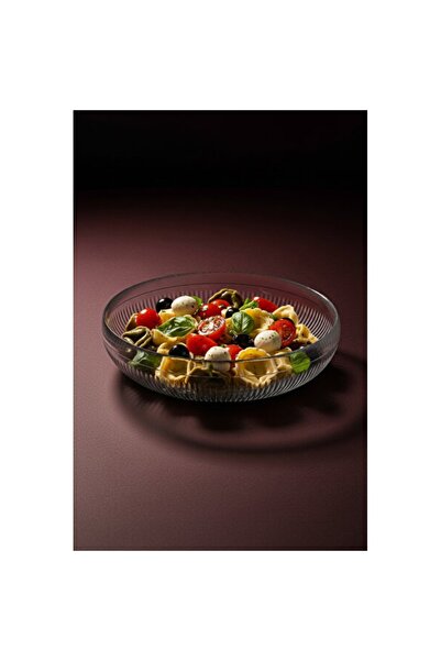 Empressco Large Glass Salad Bowl – Nordic Style Fruit Bowl 26 cm