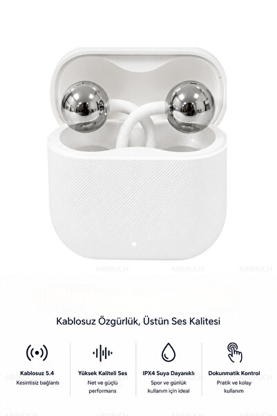 RAYLAX Açık Kulak Kablosuz Küpe Kulaklık - Charm Klips Tasarım Bluetooth Kula...