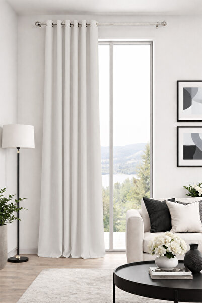 Premier Home Κουρτίνα φόντου Alaska Ecru Προσαρμοσμένου Μεγέθους 200X270 1x2 ...