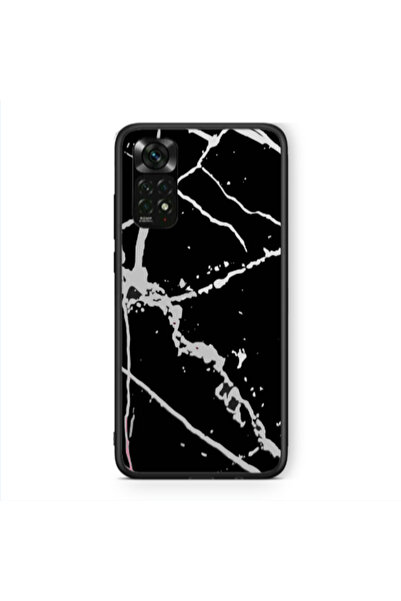 Other Xiaomi Redmi Note 11 Pro 5G Marble Cream Cracks Black Glossy Θήκη