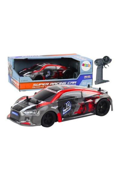 LeanToys Masinuta RC 1:18 drift rosu cauciuc 17x31cm